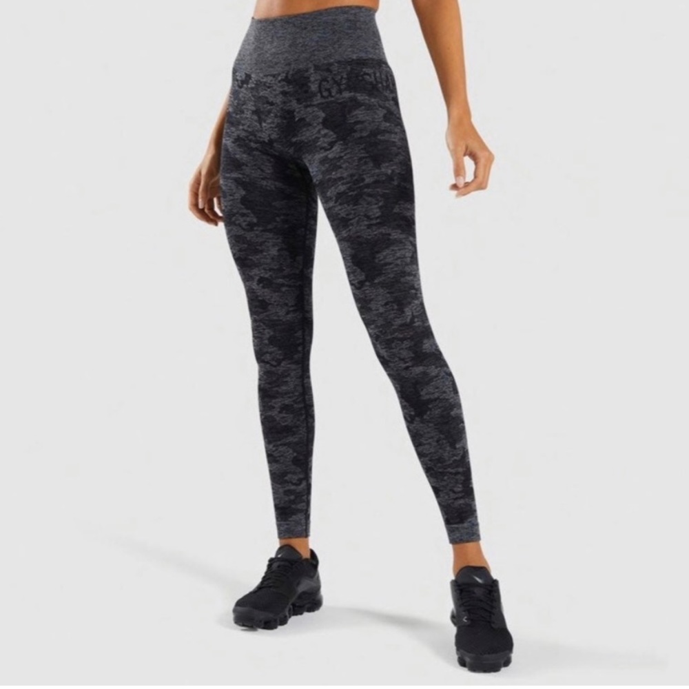 Gymshark Adapt Camo Seamless Leggings Black